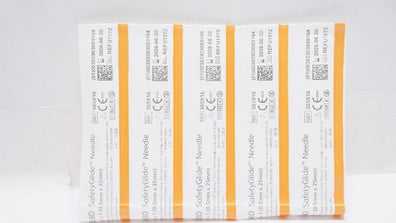 BD 305916 Safety Glide Ndle 25G x 1 - 5 Packs